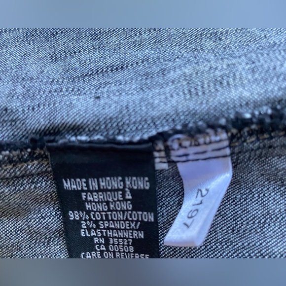 Vintage 80s 90s Marithe Francois Girbaud Dark Wash Zip Up Jean Jacket - Picture 8 of 10